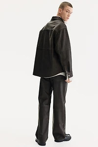 Regular-Fit Coated Overshirt