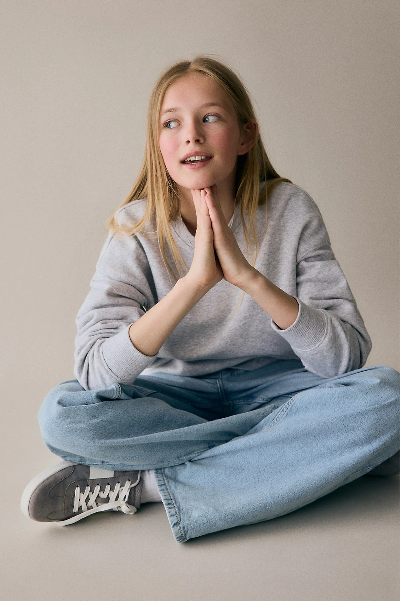 Jean à jambes larges