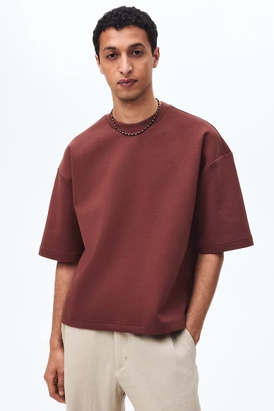 T-shirt ample en scuba