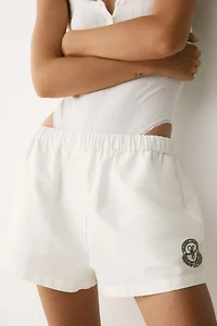 Short en coton avec taille élastique