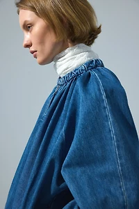 Gathered Bomber Jacket