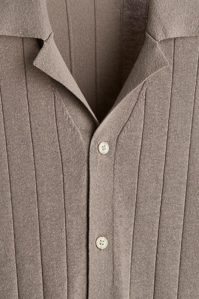 Regular-Fit Linen-Blend Resort Shirt