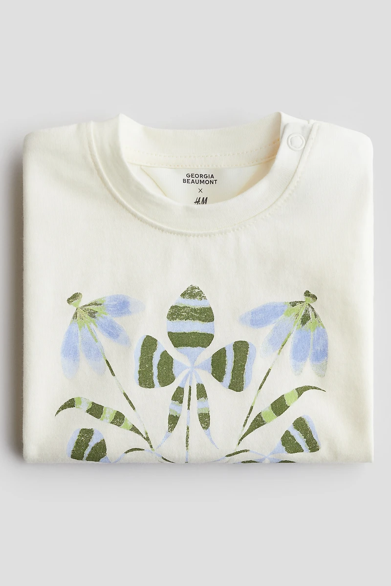 T-Shirt with Printed Motif