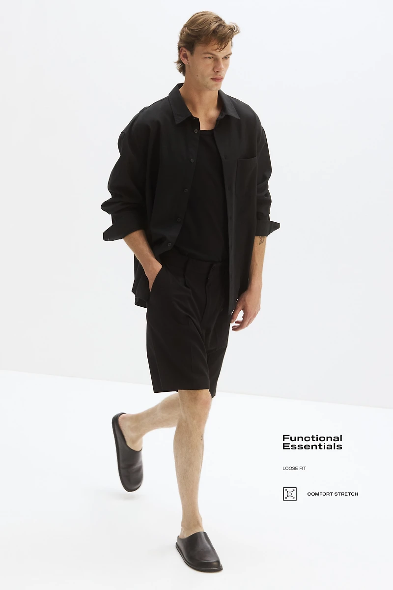 Four-Way Stretch Loose-Fit Shorts