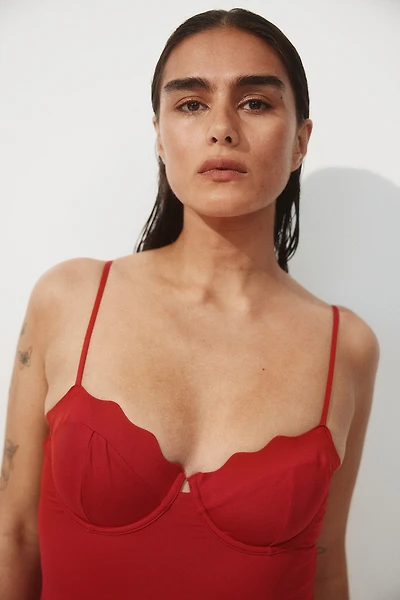High-Leg Underwire Swimsuit
