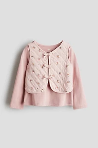 2-Piece Top and Vest Set