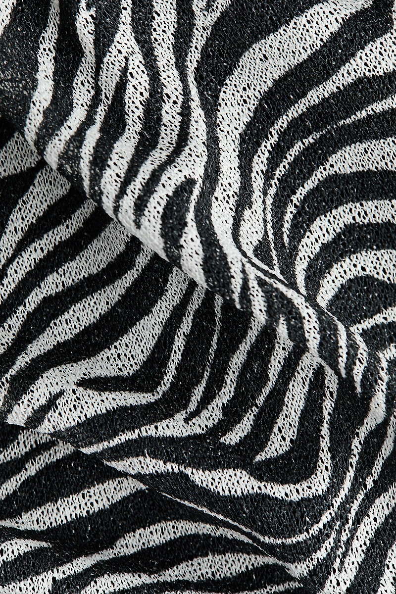 Robe imprimée avec liens à nouer au dos