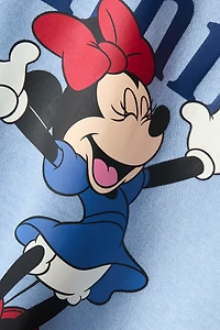 Muslin-Skirt Sweatshirt Dress