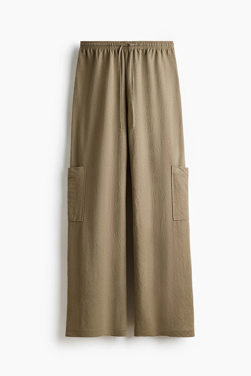 Pantalon cargo avec cordon de serrage