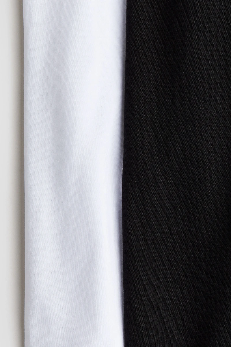 Lot de 2 T-shirts col roulé en coton