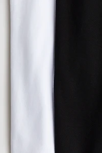 Lot de 2 T-shirts col roulé en coton