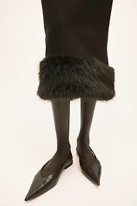 Jupe droite en tricot fin