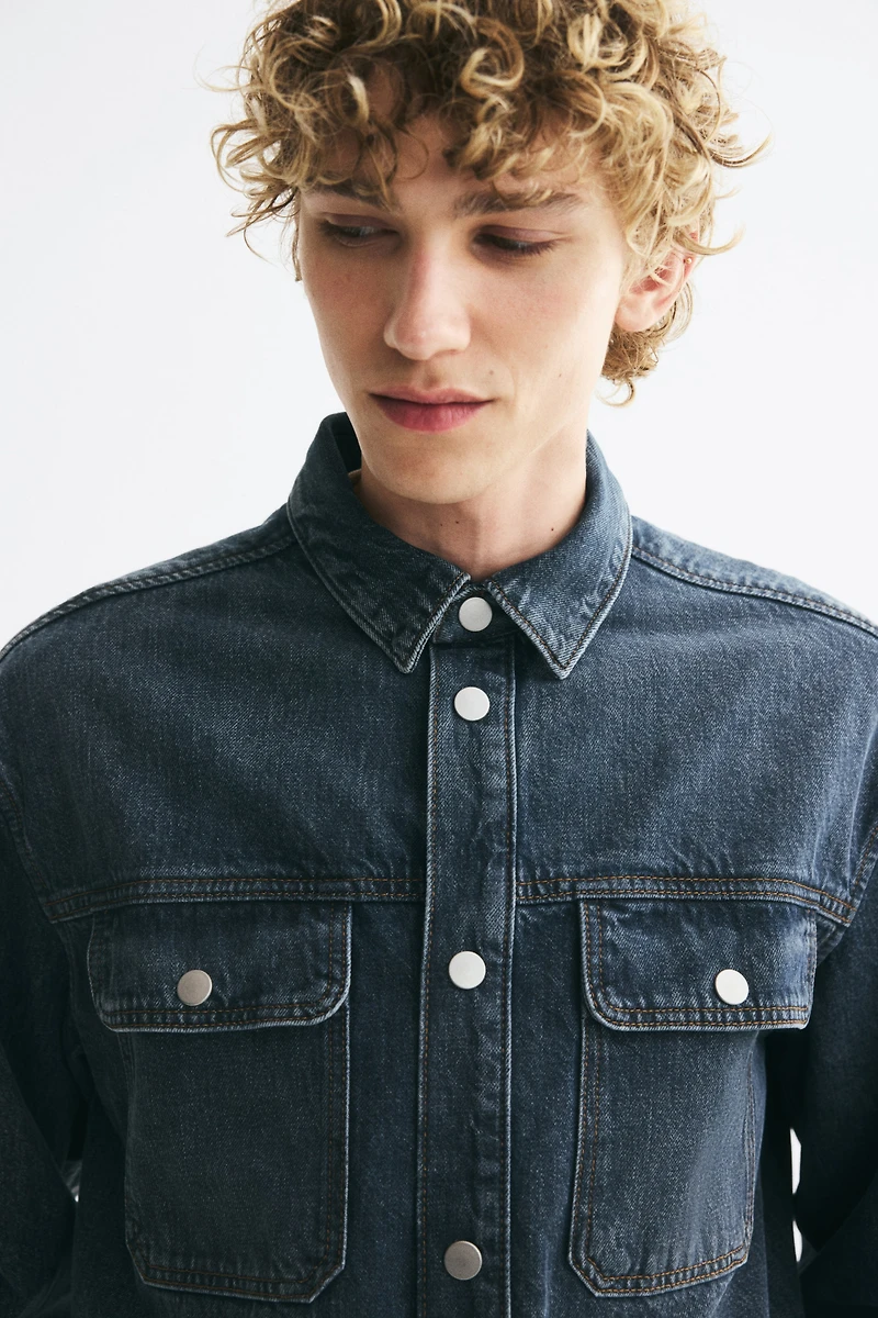 Cotton Denim Overshirt