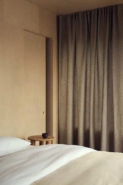 Lot de 1 rideau large en bouclette