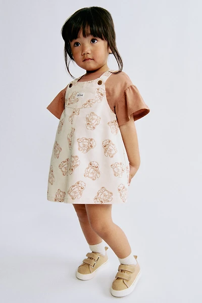Printed Overall Dress