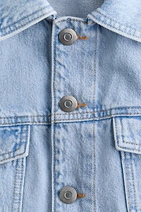 Embroidered-Detail Denim Jacket