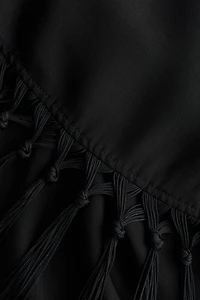 Robe en lin mélangé avec détail aspect foulard