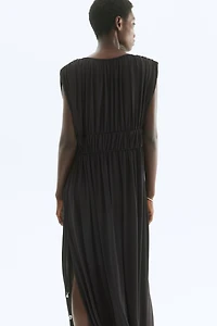 Draped Drawstring Dress