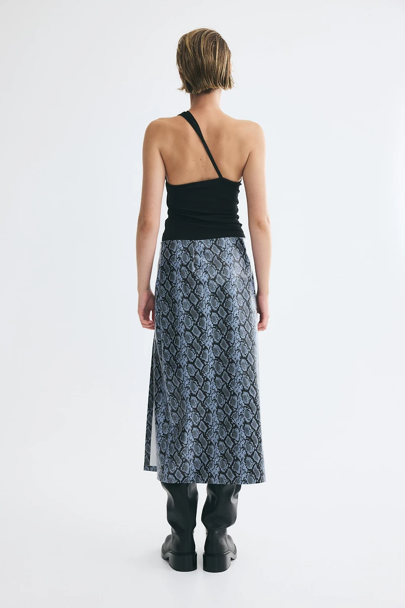 Coated Pencil Skirt