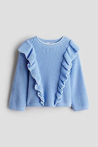Ruffle-Trimmed Sweater