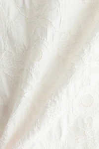Haut en tissu jacquard avec bretelles à nouer