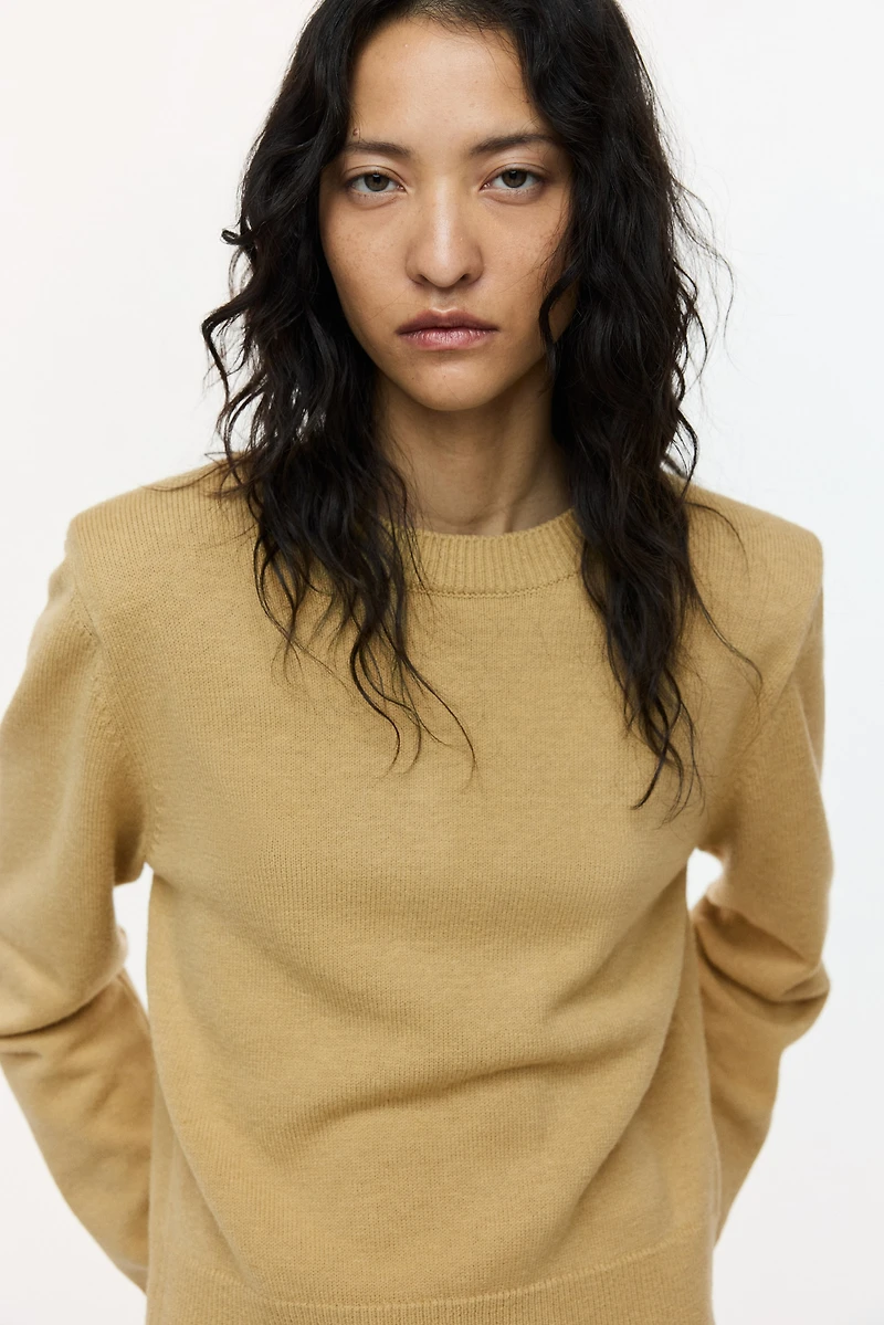 Shoulder-Pad Sweater