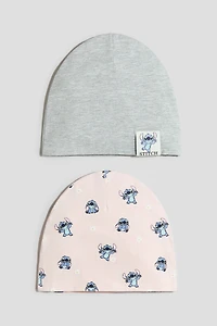 2-Pack Cotton Beanies