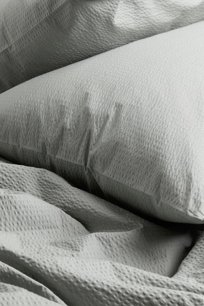 Seersucker King/Queen Duvet Cover Set