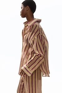 Chemise grande taille en lyocell mélangé