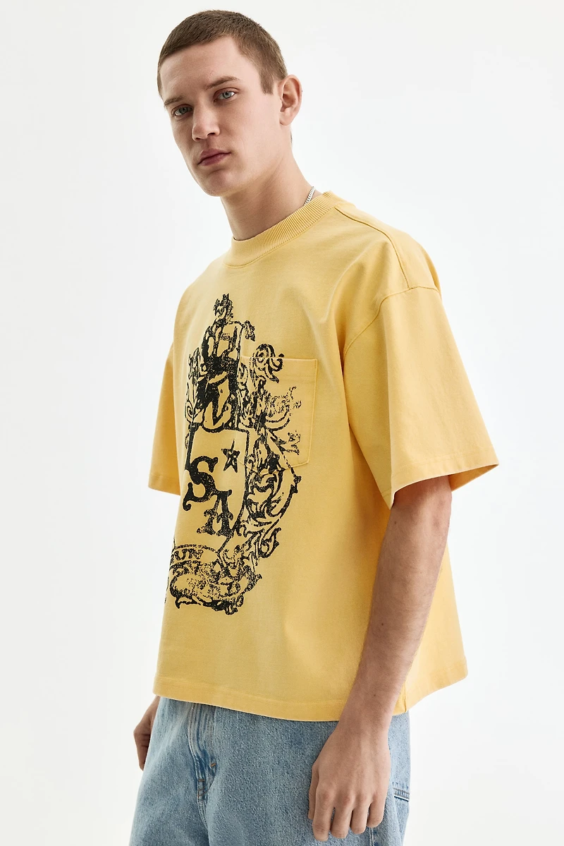 T-shirt imprimé grande taille