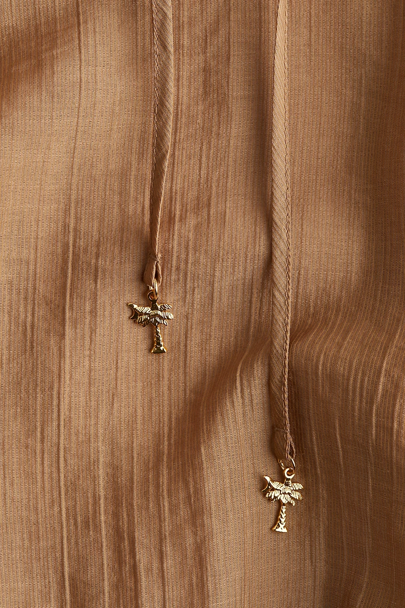 Robe tunique avec liens à nouer