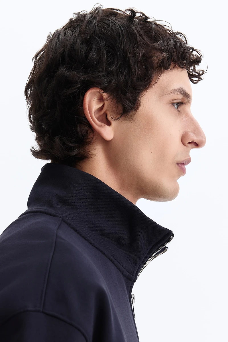 Relaxed-Fit Half-Zip Sweatshirt