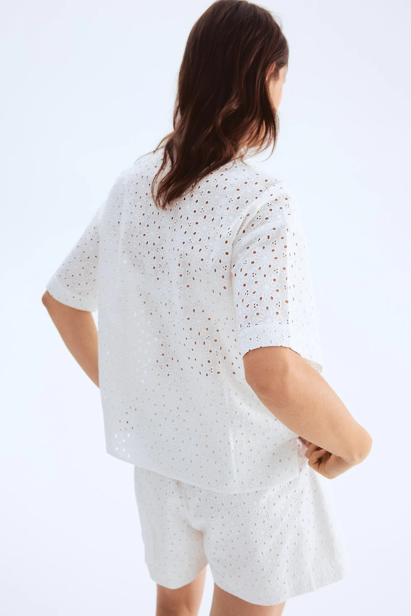 Eyelet Embroidered Shirt