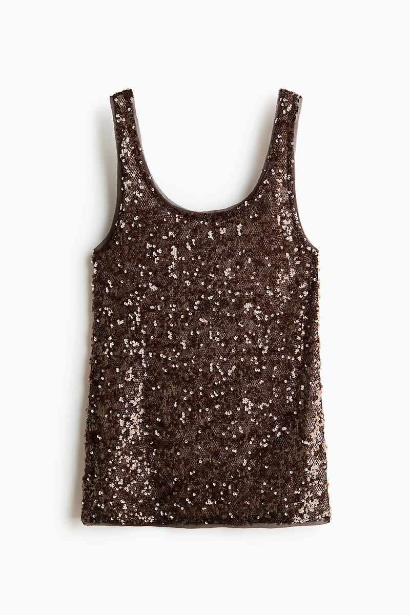 Robe de plage à sequins