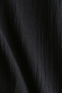 Crinkled Cotton Pants