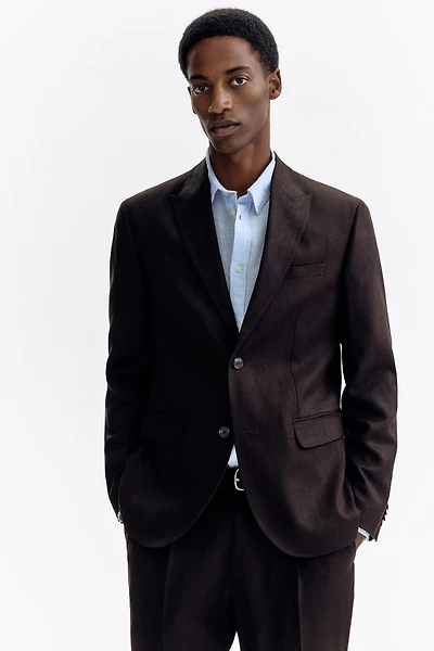 Regular-Fit Linen-Blend Jacket