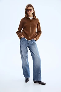 Cardigan with Zipper