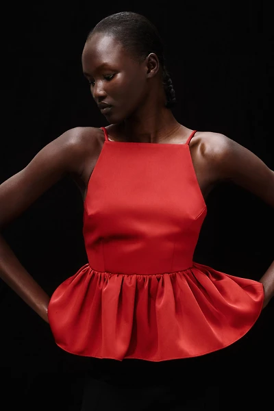 Peplum Strappy Top