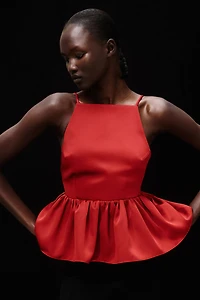 Peplum Strappy Top