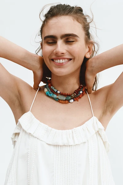 2-Pack Beaded Necklaces