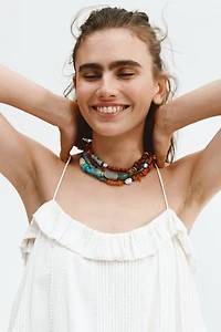 2-Pack Beaded Necklaces