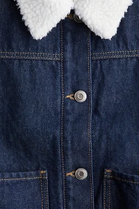 Veste sans manches double face en denim