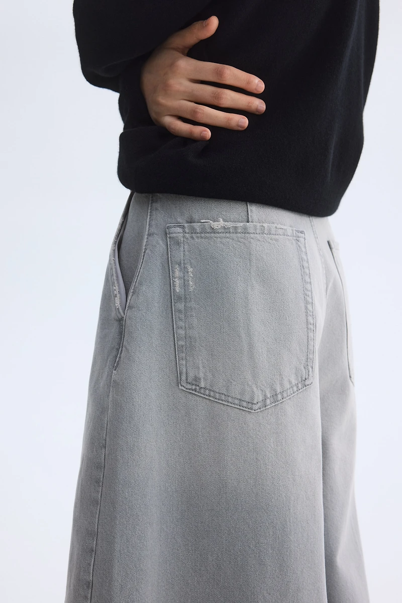 Barrel Leg Regular Waist Jeans