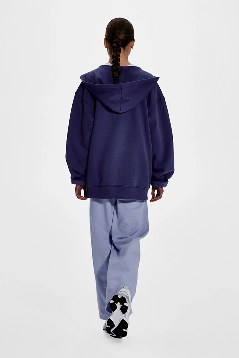 Wide-Leg Sports Sweatpants