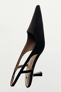 Kitten-Heeled Slingbacks