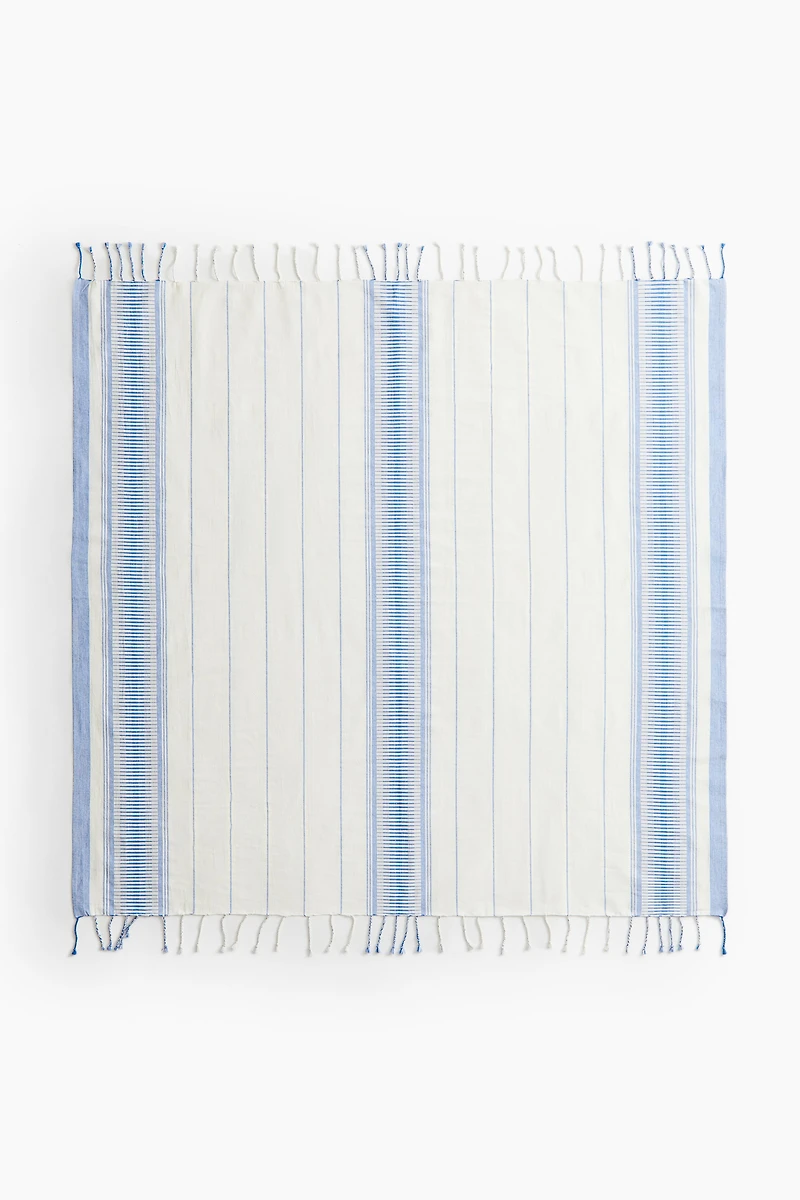 Serviette de plage en tissu jacquard