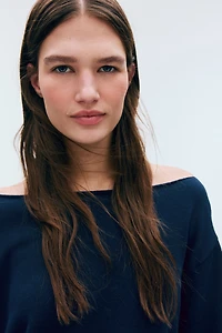 Off-the-Shoulder Sweater