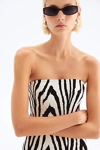 Fine-Knit Bandeau Dress