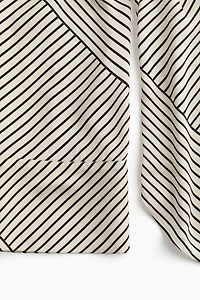 Patterned Satin Shirt
