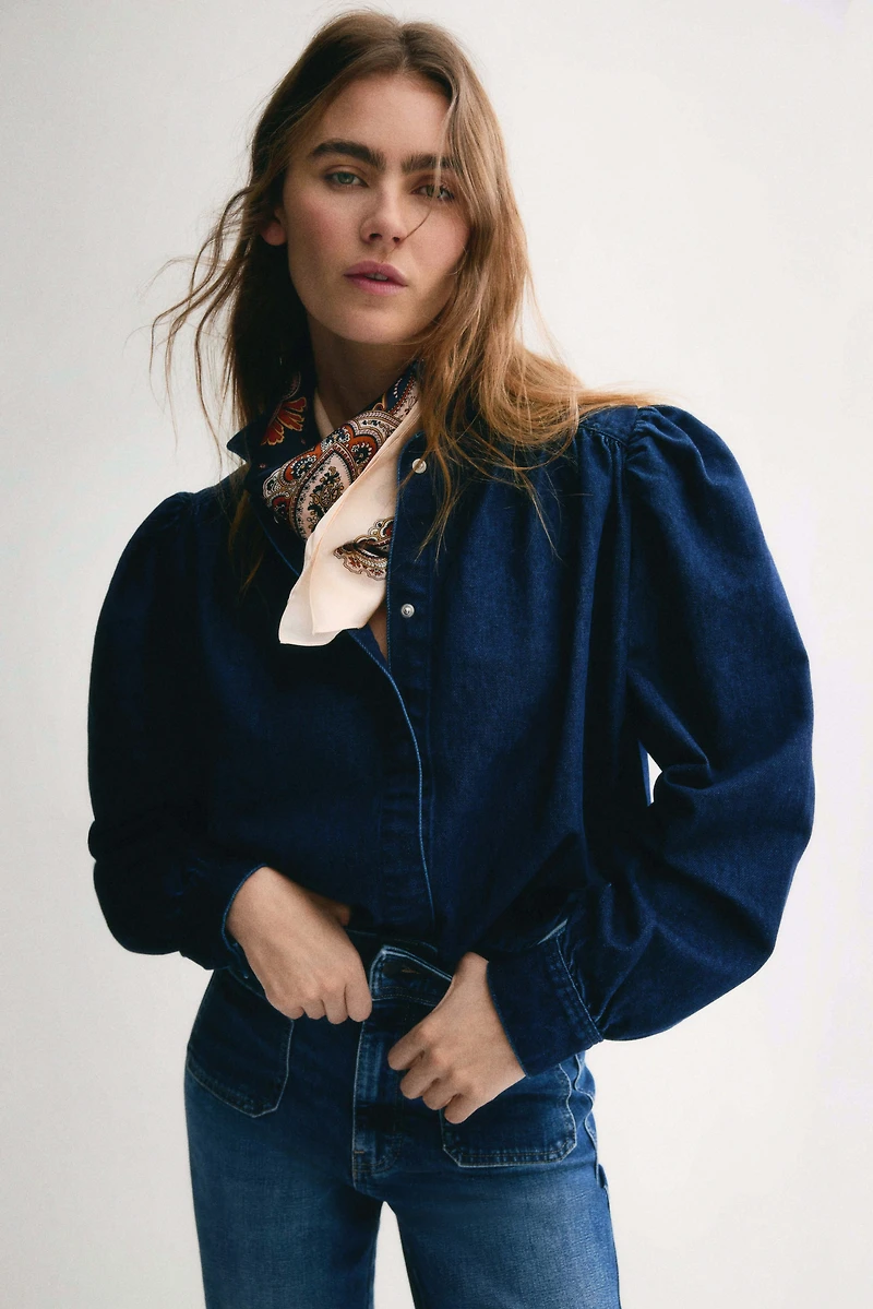 Foulard imprimé en soie